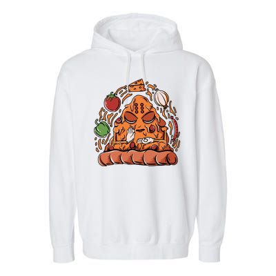 Pizza Warrior Garment-Dyed Fleece Hoodie