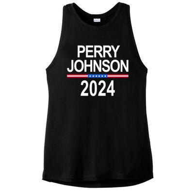 Perry Johnson 2024 Election Ladies PosiCharge Tri-Blend Wicking Tank