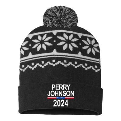 Perry Johnson 2024 Election USA-Made Snowflake Beanie