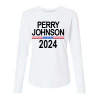 Perry Johnson 2024 Election Womens Cotton Relaxed Long Sleeve T-Shirt