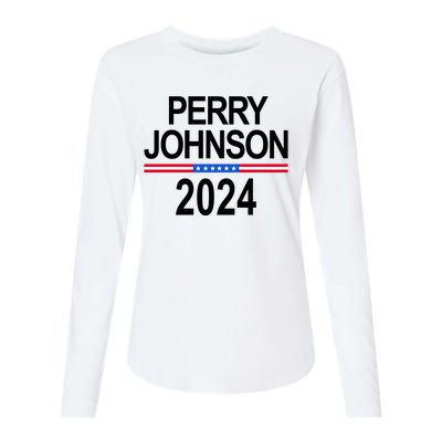 Perry Johnson 2024 Election Womens Cotton Relaxed Long Sleeve T-Shirt