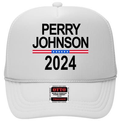 Perry Johnson 2024 Election High Crown Mesh Back Trucker Hat