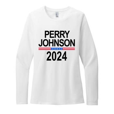 Perry Johnson 2024 Election Womens CVC Long Sleeve Shirt