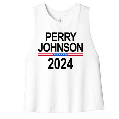 Perry Johnson 2024 Election Women's Racerback Cropped Tank