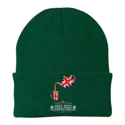 Platinum Jubilee 2022 Union Jack For Kids & Jubilee Teapot Knit Cap Winter Beanie