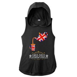 Platinum Jubilee 2022 Union Jack For Kids & Jubilee Teapot Ladies PosiCharge Tri-Blend Wicking Draft Hoodie Tank