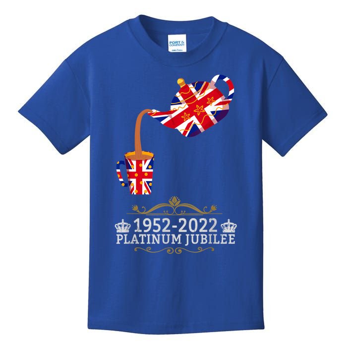 Platinum Jubilee 2022 Union Jack For Kids & Jubilee Teapot Kids T-Shirt