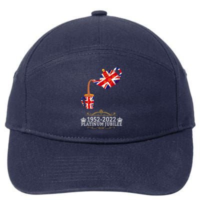 Platinum Jubilee 2022 Union Jack For Kids & Jubilee Teapot 7-Panel Snapback Hat