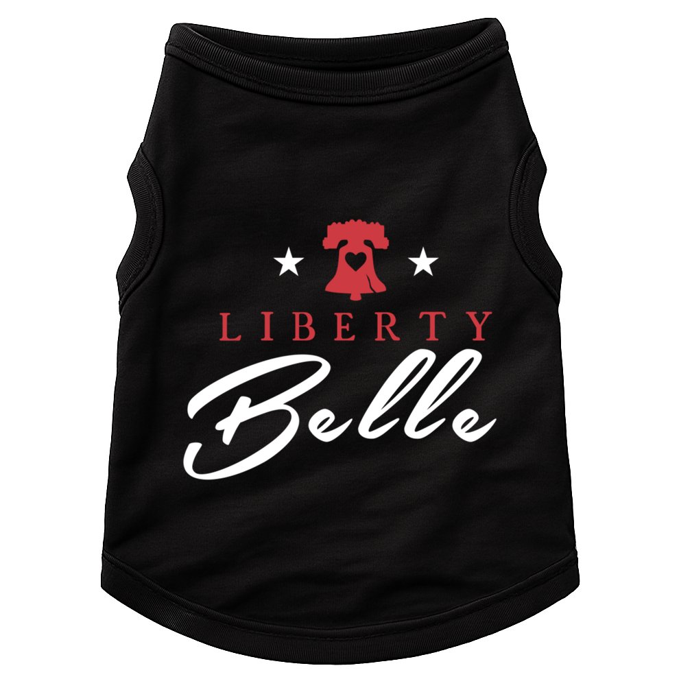 Patriotic July 4th Independence Day Liberty Belle Usa Party Gift Doggie Tank