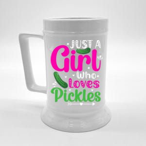 Pickle Just A Who Loves Pickles Vegan Gift Beer Stein