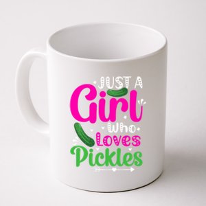 Pickle Just A Who Loves Pickles Vegan Gift Coffee Mug