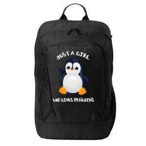 Penguin Just A Who Loves Penguins Gift City Backpack