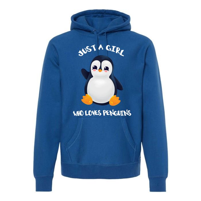 Penguin Just A Who Loves Penguins Gift Premium Hoodie