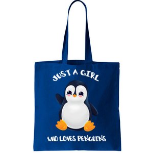 Penguin Just A Who Loves Penguins Gift Tote Bag