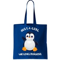 Penguin Just A Who Loves Penguins Gift Tote Bag