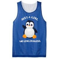 Penguin Just A Who Loves Penguins Gift Mesh Reversible Basketball Jersey Tank