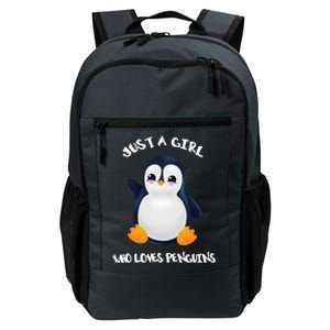 Penguin Just A Who Loves Penguins Gift Daily Commute Backpack