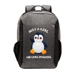 Penguin Just A Who Loves Penguins Gift Vector Backpack