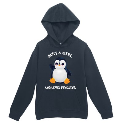 Penguin Just A Who Loves Penguins Gift Urban Pullover Hoodie