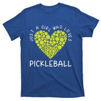 Pickleball Just A Who Loves Pickleball Funny Gift T-Shirt