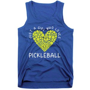 Pickleball Just A Who Loves Pickleball Funny Gift Tank Top