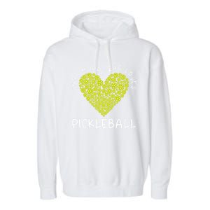 Pickleball Just A Who Loves Pickleball Funny Gift Garment-Dyed Fleece Hoodie