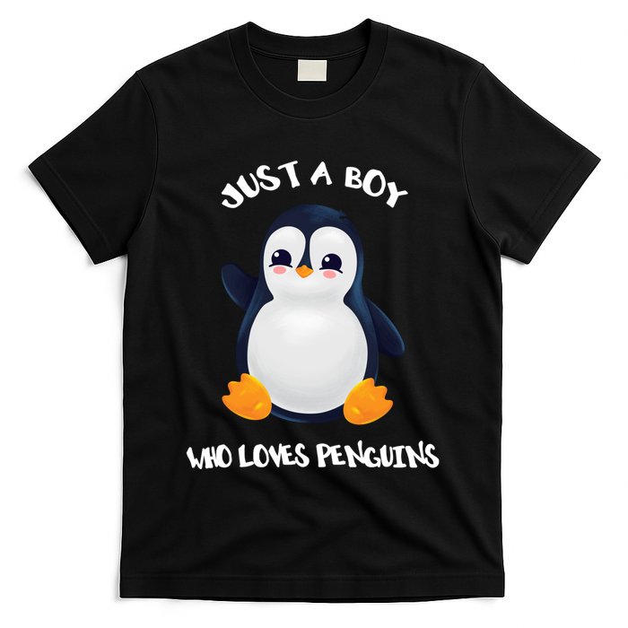 Penguin Just A Boy Who Loves Penguins Gift T-Shirt