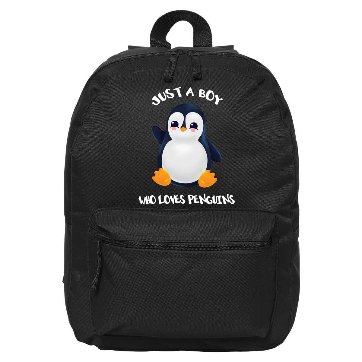 Penguin Just A Boy Who Loves Penguins Gift 16 in Basic Backpack