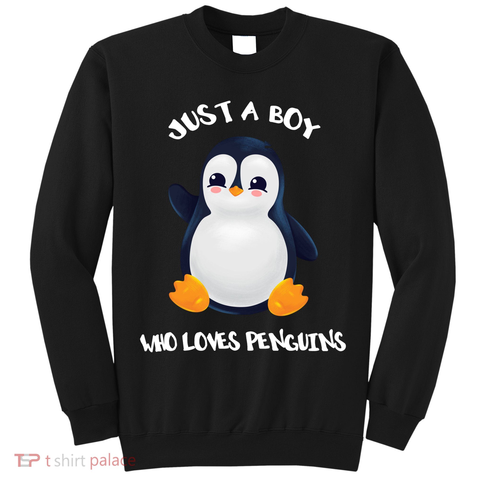 Penguin Just A Boy Who Loves Penguins Gift Tall Sweatshirt