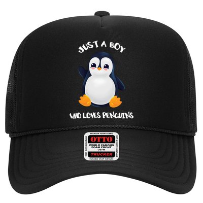 Penguin Just A Boy Who Loves Penguins Gift Trucker Hat