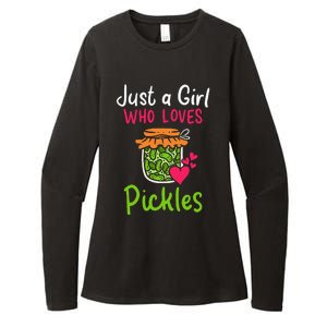 Pickles Just A Girl Who Loves Pickles Canning Womens CVC Long Sleeve Shirt