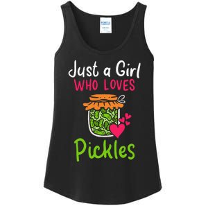 Pickles Just A Girl Who Loves Pickles Canning Ladies Essential Tank