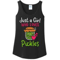 Pickles Just A Girl Who Loves Pickles Canning Ladies Essential Tank