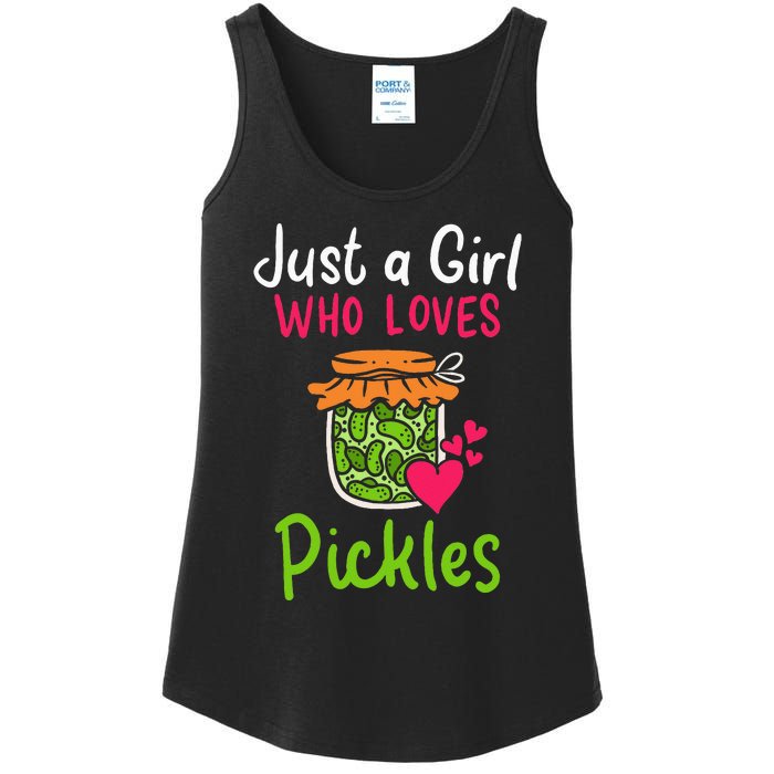 Pickles Just A Girl Who Loves Pickles Canning Ladies Essential Tank