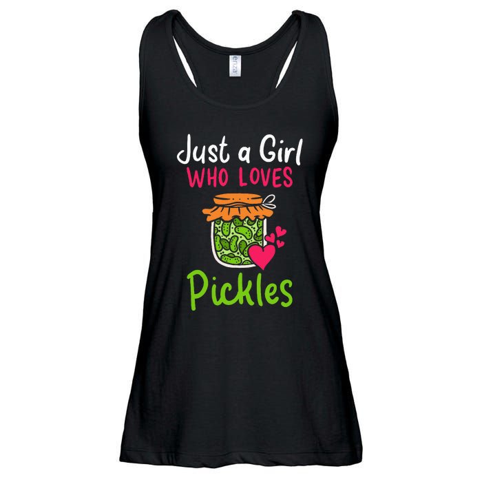 Pickles Just A Girl Who Loves Pickles Canning Ladies Essential Flowy Tank