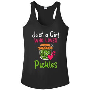 Pickles Just A Girl Who Loves Pickles Canning Ladies PosiCharge Competitor Racerback Tank