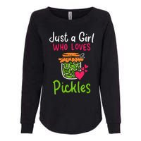 Pickles Just A Girl Who Loves Pickles Canning Womens California Wash Sweatshirt