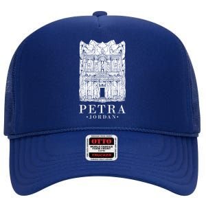 Petra Jordan Archaeological Monument Souvenir High Crown Mesh Back Trucker Hat