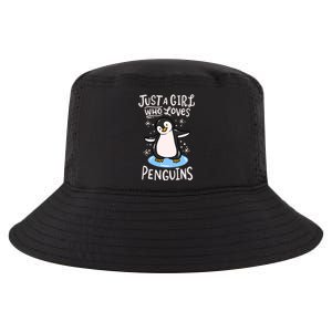 Penguin Just A Girl Who Loves Penguins Meaningful Gift Cool Comfort Performance Bucket Hat