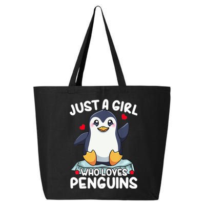 Penguin Just A Girl Who Loves Penguins Cool Gift 25L Jumbo Tote