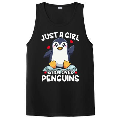 Penguin Just A Girl Who Loves Penguins Cool Gift PosiCharge Competitor Tank