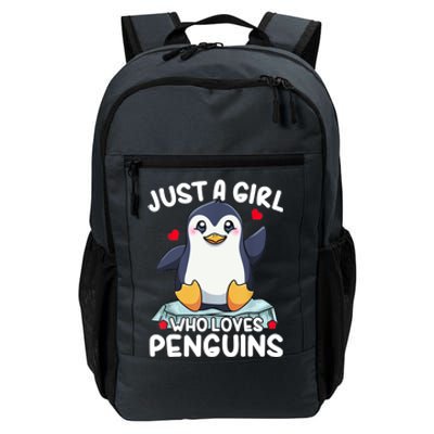 Penguin Just A Girl Who Loves Penguins Cool Gift Daily Commute Backpack