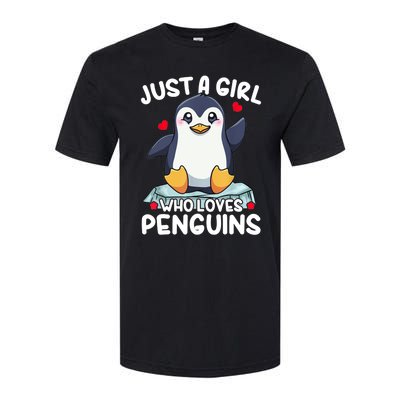 Penguin Just A Girl Who Loves Penguins Cool Gift Softstyle CVC T-Shirt