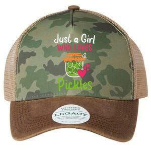 Pickles Just A Girl Who Loves Pickles Canning Gift Legacy Tie Dye Trucker Hat