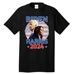 Patriotic Joe Biden Kamala Harris Democrat Campaign 2024 Tall T-Shirt