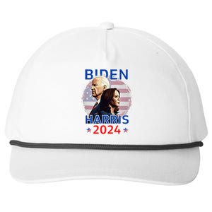 Patriotic Joe Biden Kamala Harris Democrat Campaign 2024 Snapback Five-Panel Rope Hat