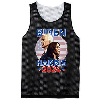 Patriotic Joe Biden Kamala Harris Democrat Campaign 2024 Mesh Reversible Basketball Jersey Tank