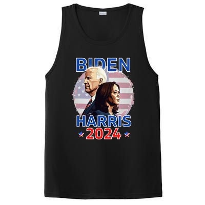 Patriotic Joe Biden Kamala Harris Democrat Campaign 2024 PosiCharge Competitor Tank