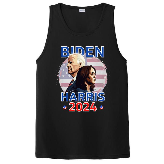 Patriotic Joe Biden Kamala Harris Democrat Campaign 2024 PosiCharge Competitor Tank