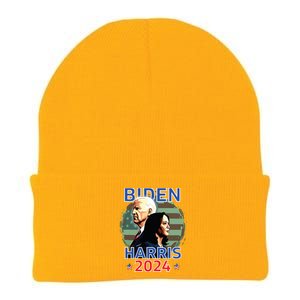 Patriotic Joe Biden Kamala Harris Democrat Campaign 2024 Knit Cap Winter Beanie